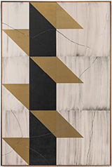 Geometric abstract painting by Chris Chandler on exhibition at Elizabeth Leach Gallery in Portland, Oregon, January 4 - March 2, 2024, 010524