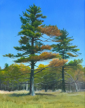Landscape painting by Eliza Auth on exhibition at F.A.N. Gallery in Philadelphia, Pennsylvania, April 5 - 26, 2024, 041324