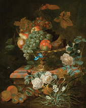 Still life painting by Francois-Joseph Huygens available from Schwarz Gallery in Philadelphia, Pennsylvania, 041324
