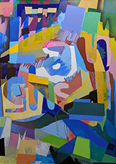 Abstract painting by Kristen Phipps on exhibition at Madron Gallery in Chicago, March 4 - June 14, 2024, 031124