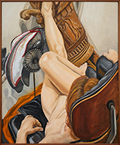 Figure painting by Philip Pearlstein on exhibition at Bortolami gallery in New York, March 8 - April 27, 2024, 040924