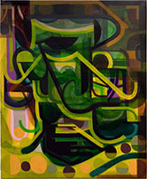 Abstract painting by Tom Burchkhardt on exhibition at George Adams Gallery in New York, February 23 - April 6, 2024, 030124