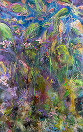 Painting by Becky Frehse on exhibition in at Lakewold Gardens Wagner House in Lakewood, WA, May 31 - July 14, 2024, 051724