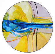 Painting by Betty Blayton on exhibition at Boise Art Museum, Boise, Idaho, Feb 24 - July 21, 2024, 052124