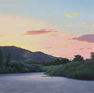 Landscape painting by Brett Scheifflee on exhibition at Korologos Gallery, Basalt, Colorado, June 7 - 30, 2024, 060424