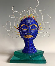 Wire sculpture by Chris Wooten on exhibition in at The American Art Company in Tacoma, WA, June 2024, 051724