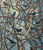 Painting by John Alexander on exhibition at Arthur Roger Gallery in New Orleans, Louisiana, May 4 - July 6, 2024, 052124