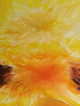 Abstract painting by Katherine Boxall on exhibition at Berggruen Gallery in San Francisco, June 20 - July 25, 2024, 062424