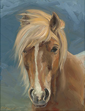 Horse painting by Meghan Guilfoil available from Kore Gallery in Louisville, Kentucky, 052124