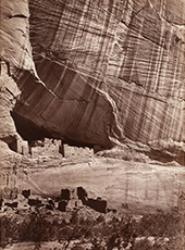 Early photograph 1871 of Canyon de Chelle by Timothy O'Sullivan on exhibition Speed Art Museum in Louisville, KY, May 5 - August 25, 2024, 052124