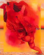 Painting by Brittney Leeanne Williams on exhibition at Anat Ebgi in Los Angeles, CA, August 10 - October 5, 2024, 091124