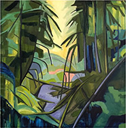 Landscape painting by Hart James on exhibition at Harris Harvey Gallery in Seattle, WA, July 5 - 27, 2024, 060324