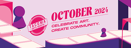 Tacoma Arts Month logo, October 2024