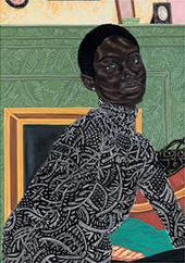 Self-portrait by Toyin Ojih Odutola on exhibition in Meet the Giants at High Art Museum in Atlanta, GA, September 13 - January 19, 2025, 091424