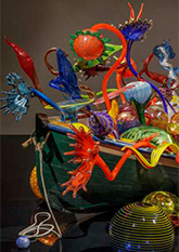 Glass art by Dale Chihuly on exhibition at the Oklahoma City Museum of Art, in Oklahoma City, OK, June 18 - January 5, 2025, 111824