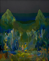 Painting by Daniel Um on exhibition at The Hole Gallery in New York, October 24 - December 15, 2024, 102424