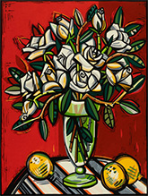 Flower painting by David Bates sold December 14, 2024 at Heritage Auction Galleries in Dallas, TX, 120524