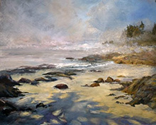 Seascape painting by Deena S. Ball available from Richard Boyd Art Gallery in Portland, Maine, December 2024, 120724