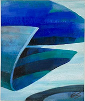 Abstract painting by Gail Salzman available from Furchgott Sourdiffe Gallery in Shelburne, VT, January 2025, 120824