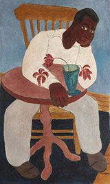 Painting by Hayward Oubre on exhibition at the Birmingham Museum of Art in Birmingham, Alabama, through February 2, 2025, 121224