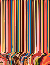 Painting by Ian Davenport on exhibition at Kasmin Gallery in New York, Oct 30 - December 20, 2024, 102724