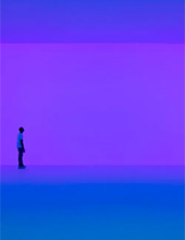 Light installation by James Turrell on display at Superblue Miami in Miami, Florida, November 2024, 102924