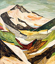 Landscape painting by Jena Schmidt on exhibition at Meyer Gallery in Park City, Utah, December 14, 2024, 120524