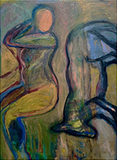 Painting by Karen Kosoglad on exhibition at Harris Harvey Gallery in Seattle, WA, October 3 - November 2, 2024, 101624