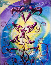 Artwork by Kenny Scharf on exhibition at Totah Gallery in New York, September 4 - November 15, 2024, 102424