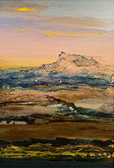 Landscape painting by Kirk Weller on exhibition at Laura Vincent Design and Gallery in Portland, OR, November 7 - December 21, 2024, 112524