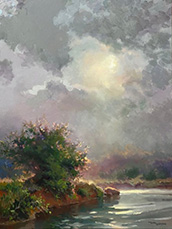 Landscape painting by Linda Tuma Robertson available from Howell Gallery in Oklahoma City, Oklahoma, December 2024, 122024