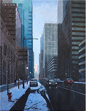 Cityscape painting by Patrick Crofton available from F.A.N. Gallery in Philadelphia, Pennsylvania, January 2025, 120824