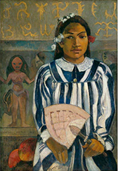 Painting by Paul Gauguin on exhibition at The Museum of Fine Arts in Houston, Texas, November 3 - February 16, 2025, 120424