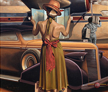 Painting by Peregrine Heathcote on exhibition at David Bonner Galleries in Scottsdale, AZ, December 5 - 30, 2024, 121124