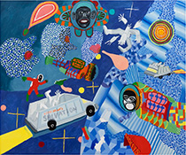 Painting by Peter Williams on exhibition at David Klein Gallery in Detroit, MI, November 2 - December 21, 2024, 120224