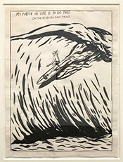 Artwork by Raymond Pettibon on exhibition at Leslie Sacks Gallery in Santa Monica, CA, November 2 - December 25, 2024, 112024