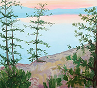 Landscape painting by Richard Kooymann on exhibition at Anne Loucks Gallery in Glencoe, Illinois, October 25 - December 31, 2024, 112624