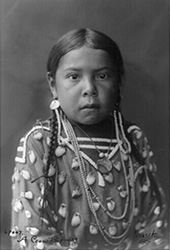 Native American Child photograph by Richard Throssel on exhibition at Western Heritage Center in Billings, MT, December 2024, 121724