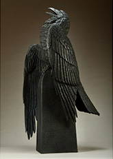 Raven sculpture by Steve Kestrel available from Altamira Fine Art in Jackson, WY, December 2024, 120224