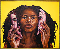 Painting by Sydney James on exhibition at the Cranbrook Art Museum in Bloomfield Hills, Michigan, October 26 - March 2, 2025, 120224