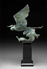 Sculpture by Tim Cherry available from Mockingbird Gallery in Bend, Oregon, December 2024, 112524