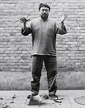 Photograph of Ai Weiwei on exhibition in Ai Rebel at Seattle Art Museum in Seattle, WA, March 12 - September 7, 2025, 030625