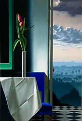 Still life flower painting by Bruce Cohen on exhibition Berggruen Gallery in San Francisco, January 16 - February 27, 2025, 010725