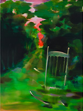 Painting by Cathleen Clarke on exhibition at Night Gallery in Los Angeles, CA, January 18 - February 15, 2025, 020125