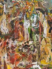 Abstract painting by Cecily Brown on exhibition at the Barnes in Boston, March 9 - May 25, 2025, 022625