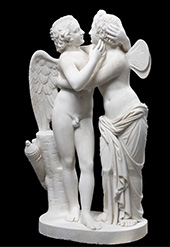 Statue of Cupids from Myth and Marble on exhibition at Art Institute Chicago in Chicago, through March 30, 2025, 031425