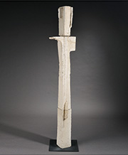 Ceramic sculpture by Dennis Gallagher on exhibition at Rena Bransten Gallery in San Francisco, February 8 - March 29, 2025, 020425