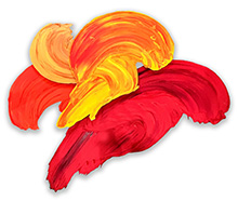 Abstract painting by Donald Martiny on exhibition at Galleri Urbane in Dallas, Texas, January 11 - February 15, 2025, 020125