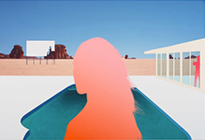 Painting by Doug Aitken on exhibition at Regen Projects in Los Angeles, CA, January 11 - February 22, 2025, 010725