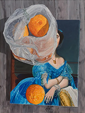 Still life painting by Hopie Hill on exhibition at Charles Moffett gallery in Tribeca New York, Dec 13 - February 1, 2025, 122724